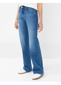 Brax Damen Five-Pocket-Hose Style MAINE USED LIGHT BLUE, denim blau, Gr. 34