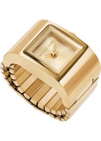 Michael Kors Damen Uhrenring "DARRINGTON WATCH RING"goldfarben, Armbanduhren, Quarzuhr, Damenuhr, Edelstahl, Flexband, Zugband, analog