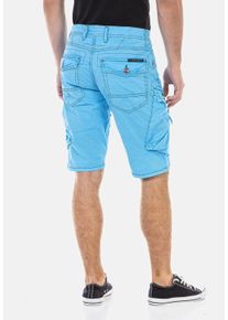Cipo & Baxx CIPO & BAXX Herren Jeansbermudas "Bermuda & Short"babyblau, Basic, Gr. 31, unifarben, 100% Baumwolle, Jeans, aus reiner Baumwolle