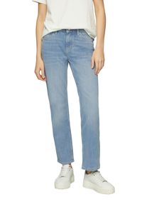 s.Oliver Damen Straight-Jeans "KAROLIN"mid blau34, casual, Gr. 42, Denim/Jeans, Obermaterial: 82% Baumwolle, 17% Polyester, 1% Elasthan, Jeans, im