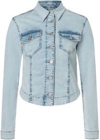 MAC Damen Jeansjacke "RICH JACKET"bleached japan blau, casual, Gr. L, Denim/Jeans, Obermaterial: 89% Baumwolle, 8% Polyester, 3% Elasthan, Jacken,