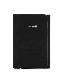 Pacsafe RFIDsafe Trifold Wallet Geldbeutel (Gr 11,5 x 8 x 1,8 cm |schwarz)