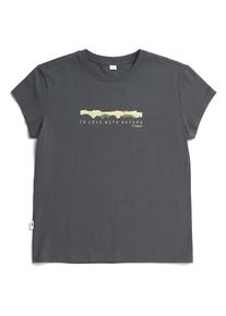 NIKIN TreeShirt Mountain Panorama T-Shirt Damen (Gr XXL |blau/grau)