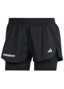 Adidas Ultimate 2In1 Shorts Laufshorts Damen (Gr XS |schwarz)