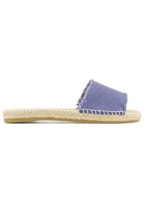 Espadrij Plage Linen Sandalen Damen (Gr 38 |beige/lila)