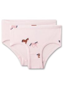Sanetta DP Hipslip 336990+336992 Unterhose Kinder (Gr 116 |rosa/weiß)