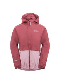 Jack Wolfskin Rainy Days 2L Jacket Regenjacke Kinder Wandern (Gr 92 |rot/rosa |wasserdicht)