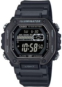 Herren Chronographschwarz, schwarz, CASIO TIMELESS COLLECTION, Armbanduhren, Quarzuhr, Armbanduhr, Herrenuhr, Digitaluhr, Resinarmband