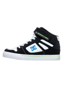 DC Shoes Kinder Sneaker "Pure High-Top EV", Gr. 11schwarz, weiß, grün, Obermaterial: Leder / Futter: Textil / Außensohle: Gummi, Schuhe