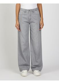 Gang Damen Weite Jeans "94CARLOTTA"super light grau, casual, Gr. 32, Denim/Jeans, Obermaterial: 100% Baumwolle, Jeans