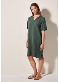Cecil Damen Sommerkleidbalmy khaki, casual, Gr. M, unifarben, Stoff, 55% Leinen, 45% Viskose, Kleider