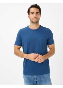 Brax Herren Shirt Style TODD cove, Blau, Gr. XL