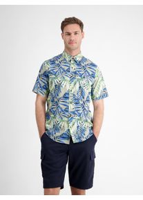 Lerros Herren Kurzarmhemd "Lerros Hawaiihemd, floral gemustert"tinted grau, Gr. XXL, 100% Baumwolle, Hemden