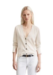 Marc O'Polo MARC O'POLO Damen Cardigansilky stone, casual, Gr. XS, Strick, Obermaterial: 90% Baumwolle, 10% Leinen, Strickjacken, Elegant und sportlich zugleich