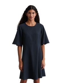 Marc O'Polo MARC O'POLO Damen Midikleid "aus TENCEL Lyocell-Leinen-Mix"muted blau, Gr. 40, unifarben, Obermaterial: 90% Lyocell, 10% Leinen; Futter: 100% Nicht