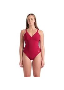 Badeanzug arena ""WOMEN'S arena SWIMSUIT LARA SOFT CURVE BACK C"", Damen, Gr. 48, N-Gr, rot onion, Obermaterial: 68% Polyamid, 32% Elasthan, sportlich, Badeanzüge