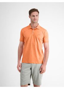 Lerros Herren Poloshirt "Lerros Gemustertes COOL & DRY Poloshirt"pale papaya, Gr. XXL, 75% Baumwolle, 25% Polyester, Shirts