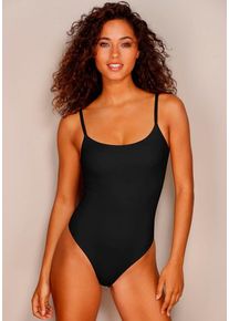 Lascana Stringbody schwarz Gr. 44/46 für Damen. Ohne Bügel. Sehr Figurbetont. Nachhaltig.