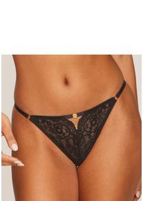 JETTE String schwarz Gr. 32/34 für Damen. Figurbetont