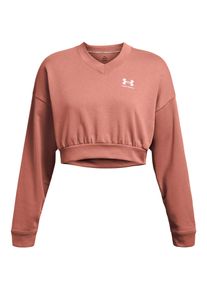 Under Armour Rival Terry Sweatshirt Damen - rosa - Gr. M - Baumwolle/Polyester