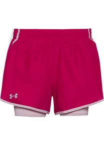 Under Armour Fly By Laufshorts Damen - lila - Gr. XL - Polyester