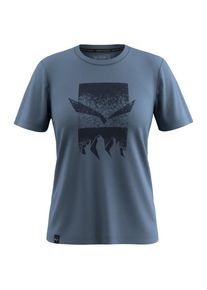 T-Shirt Salewa Eagle 3Cime T-Shirt Damen (Gr 38 |blau)