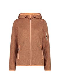 Fleecejacke CMP Jacket Fix Hood Knitted + Mesh Damen (Gr 44 |braun)