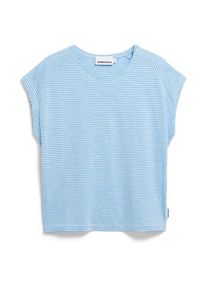 armedangels Ofeliaa Lovely Stripes T-Shirt Women (Gr L |blau)