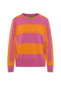 Tranquillo Strickpullover im Block-Design Pullover Damen (Gr XS |rosa/orange)