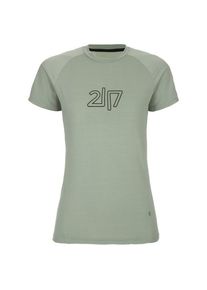 2117 of Sweden Alken S/S Top Funktionsshirt Damen Wandern (Gr XXL |grau/oliv)