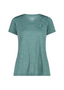CMP Light Melange T-Shirt Funktionsshirt Damen Workout (Gr 42 |türkis)