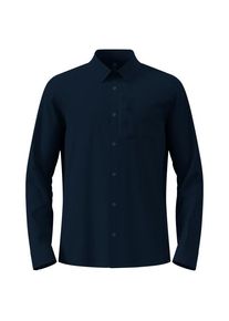 Odlo Essential Shirt L/S Hemd Men (Gr L |blau)