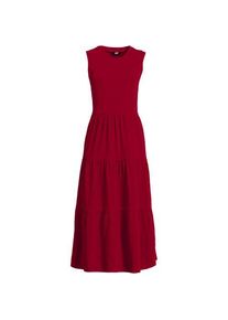LANDS' END Maxi-Baumwollkleid aus Flammgarn, Damen,  Rot, Baumwolle, by Lands' End