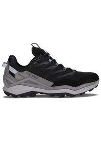 Lowa Maddox Pro GTX Lo Multisportschuhe Damen (Gr 37,5 - Wide |schwarz/grau |wasserdicht)