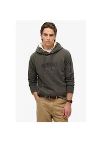 Kapuzensweatshirt Superdry ""UTILITY SPORT HOOD"", Herren, Gr. XL, schwarz (vintage schwarz), angeraute Sweatware, Obermaterial: 80% Baumwolle, 20% Polyester, bedruckt, modisch, loose fit, Rundhals, Langarm Rippbündchen, Sweatshirts