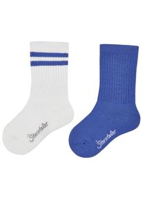Multifunktionssocken Sterntaler Socken DP Coolmax Rippe Kinder (Gr 19-22 |blau/weiß)