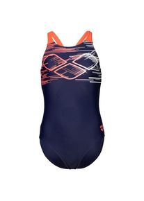 arena Pastime Swimsuit V Back Badeanzug Kids (Gr 128 |blau)