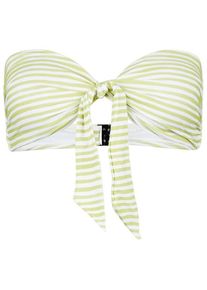 Bikini Top Seafolly Summercrush Twist Tie Front Bandeau Damen (Gr 8 |weiß)