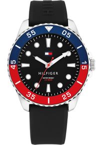 Tommy Hilfiger Herren Quarzuhr "OCEANIC"schwarz, schwarz, Armbanduhren, Armbanduhr, Herrenuhr, Silikonarmband, analog
