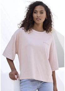 Copenhagen Studios Oversize-Shirt 'mit hochwertiger Logostickerei' mehrfarbig Gr. L (40) für Damen. Rundhals und Logostickerei. Oversize. Nachhaltig.