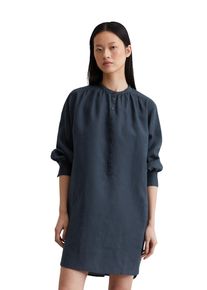 Marc O'Polo MARC O'POLO Damen Midikleid "aus leichter Qualität"muted blau, Gr. 44, unifarben, Obermaterial: 100% Leinen; Futter: 100% Nicht verfügbar, Kleider