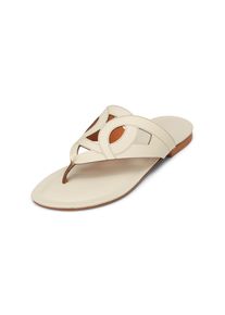 Marc O'Polo MARC O'POLO Damen Sandale "aus edlem Kalbleder", Gr. 38silky stone, Obermaterial: 100% Leder (Rind), unifarben, Schuhe
