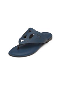 Marc O'Polo MARC O'POLO Damen Sandale "aus edlem Kalbleder", Gr. 38muted blau, Obermaterial: 100% Leder (Rind), unifarben, Schuhe