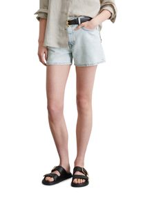 Marc O'Polo MARC O'POLO Damen Shorts "aus leichtem Stretch-Denim"bleach blau wash, casual, Gr. 30, unifarben, Obermaterial: 76% Lyocell, 24% Baumwolle, Hosen
