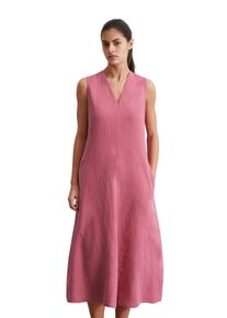Marc O'Polo MARC O'POLO Damen Midikleid "in A-Linie geschnitten"blushed pink, Gr. 46, unifarben, Obermaterial: 100% Leinen; Futter: 100% Baumwolle, Kleider