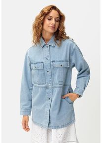 Lascana Jeansjacke mehrfarbig Gr. 38 für Damen. Figurumspielend. Nachhaltig.