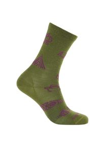 Icebreaker Merino Lifestyle UL Crew Camp Essentials Multifunktionssocken Women (Gr S |oliv)
