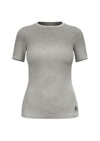 Kurzarm Unterhemde Odlo Performance Light Rain Dye BL Top Crew S/S Damen (Gr L |grau)
