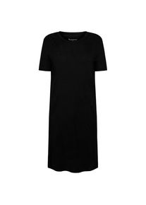Kleid KnowledgeCotton Apparel Linen S/S T-Shirt Dress Damen (Gr XL |schwarz)