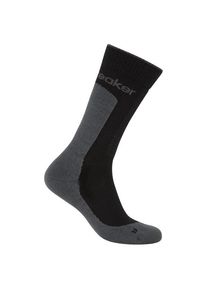 Icebreaker Merino Hike+ Medium Crew Wandersocken Herren (Gr L |schwarz/grau)